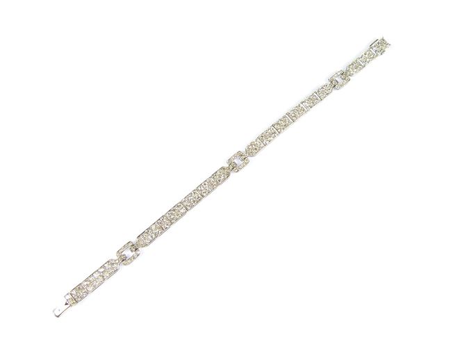  Cartier - Diamond set slim strap bracelet by Cartier | MasterArt
